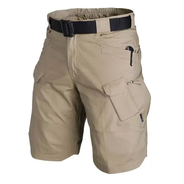 Summer Waterproof Quick Dry Multi-pocket Shorts Men Cargo Shorts Tactical Short Pants Men's Outdoor Clothes Hunting Fishing