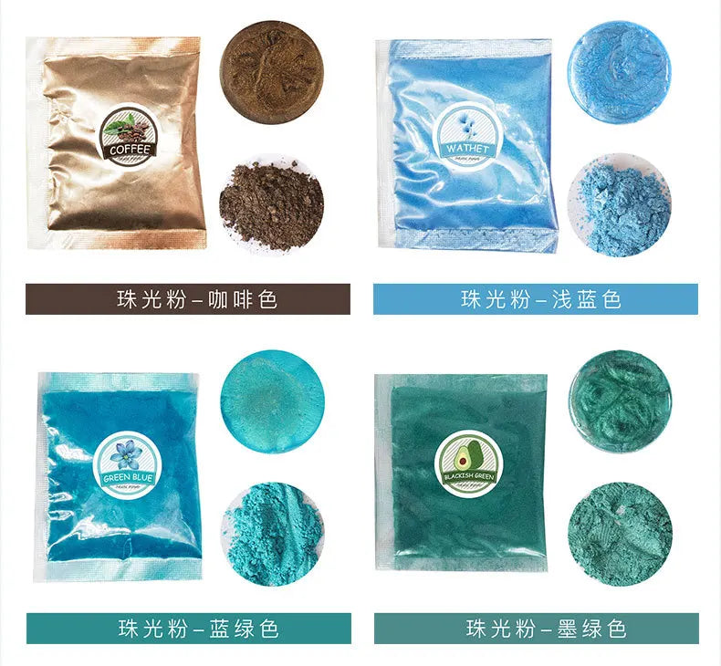 24-36Color Natural Mica Mineral Powder Epoxy Resin Pigment Dye Pearl Powder DIY Jewelry Crafts Soap Candle Making Colorant Resin