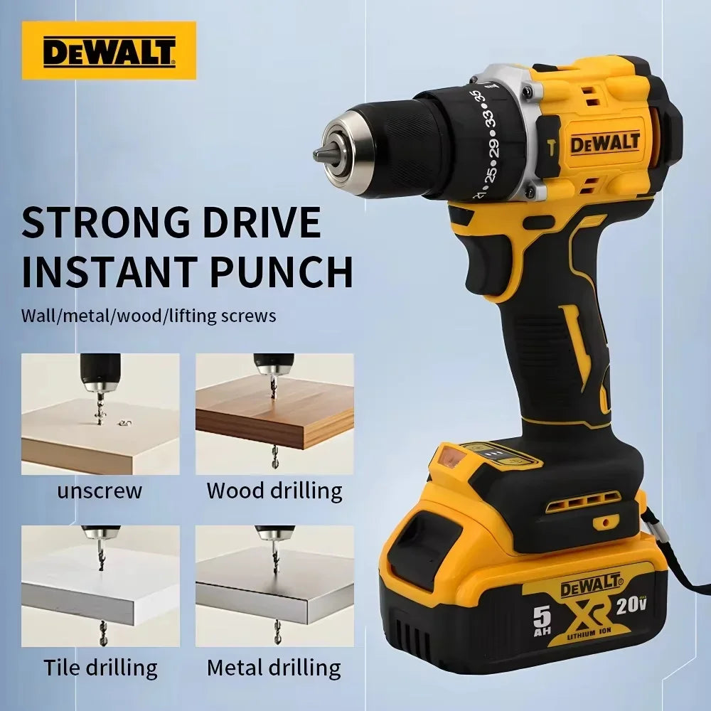 Dewalt DCD800 2000RPM Cordless Impact Drill 1/2 Inch Brushless Electric Screwdriver Lithium Electric Tool For Dewalt 20V Battery