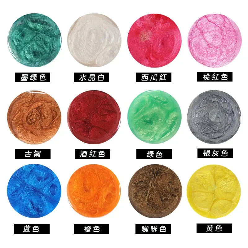 24-36Color Natural Mica Mineral Powder Epoxy Resin Pigment Dye Pearl Powder DIY Jewelry Crafts Soap Candle Making Colorant Resin