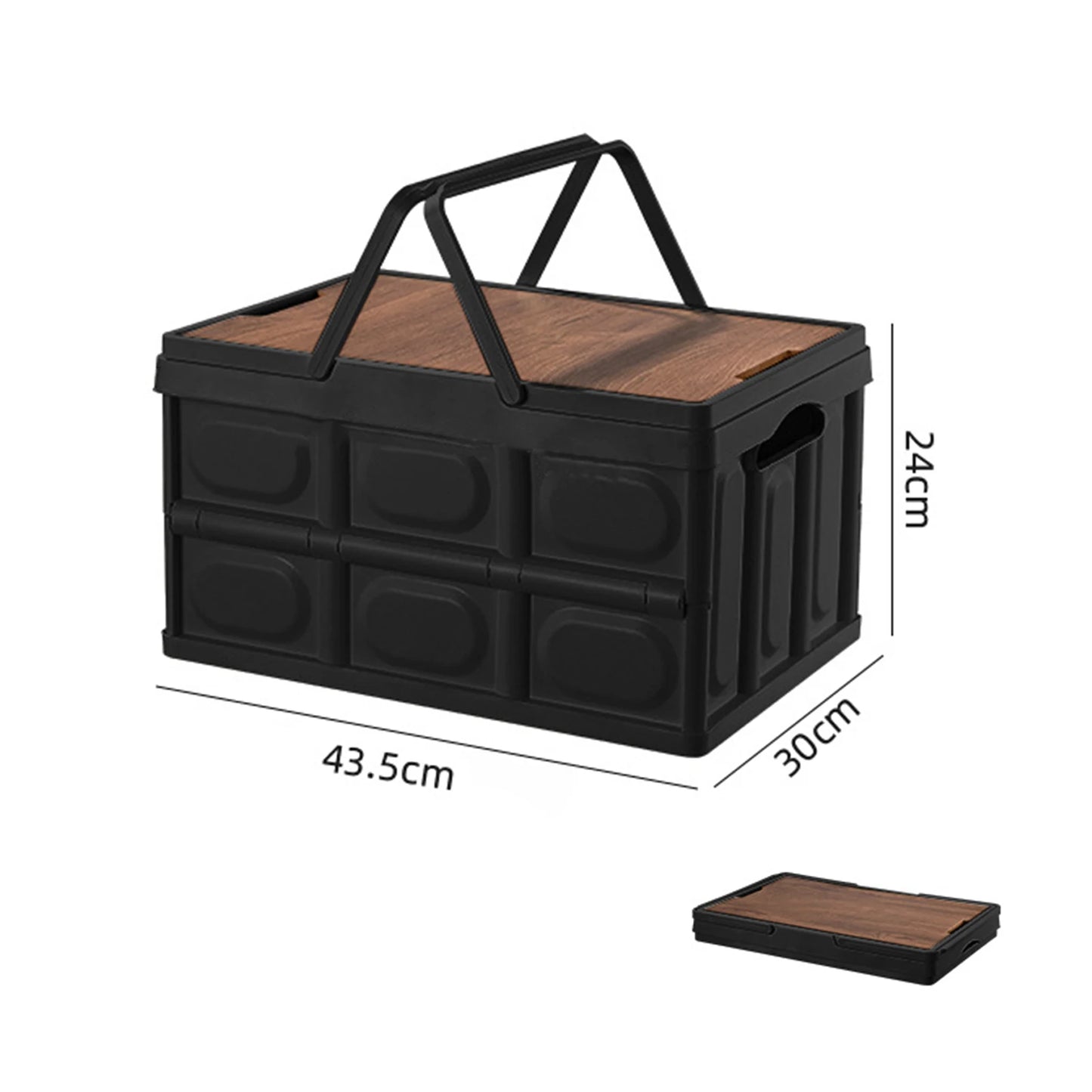 Practical Storage Box Multifunctional Trunk Organizer Sturdy Construction Camping Storage Box Thickened Folding Box  Save Space