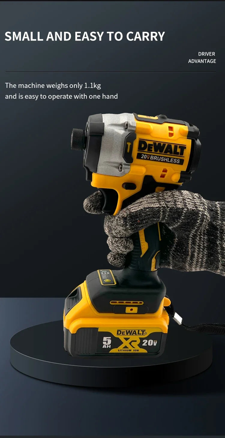 Dewalt DCF860 Cordless Compact Drill / Driver 20V Brushless Electric Drill Screwdriver Rechargeable Power Tools DCF850 Upgraded