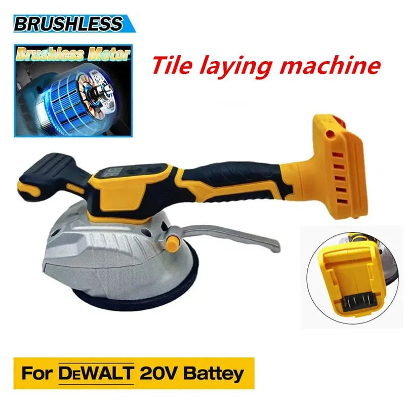 Suitable for DeWALT 20V Battery Tile Tiling Machine Cordless Wall Floor Tiles Laying Vibrating Tool Floor Vibrator Suction Cup