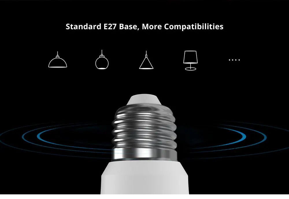 E27 WiFi Smart Dimmable Bulb AC 85-265V RGB LED Light Remote Control Cozy Life App Works With Alexa Google Home Alice