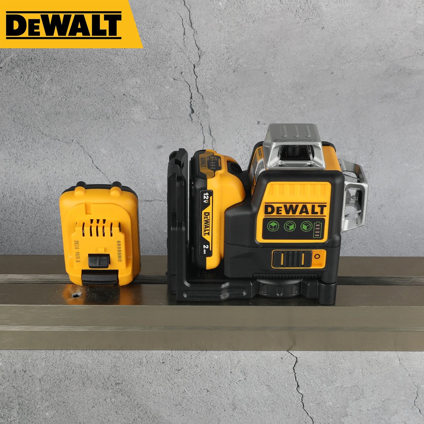 Dewalt DW089LG 3 Sides*360 Degree Vertical 12 Lines Laser Level Horizontal Green Light Level Meter Outdoor