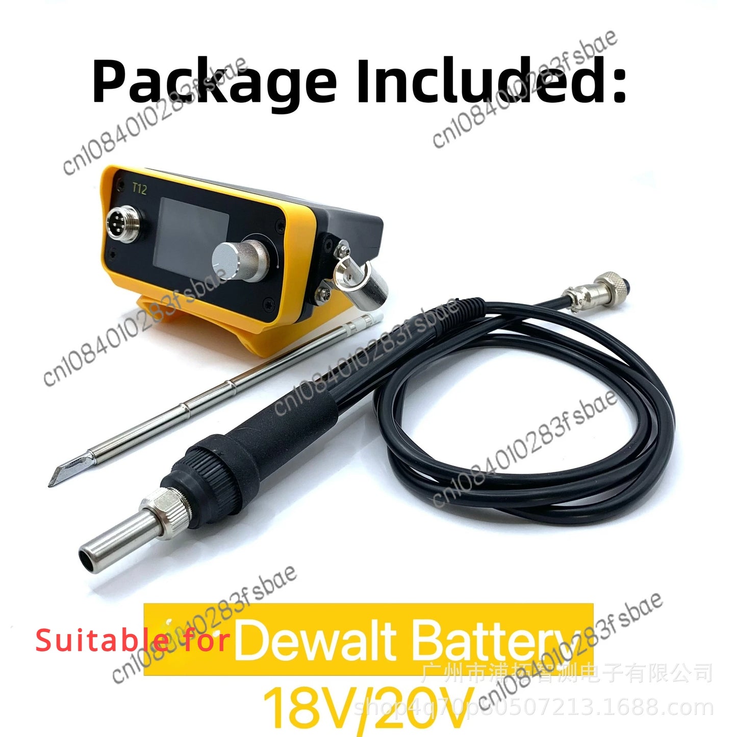 Applicable to Pts300d T12 Wireless Lithium Battery Soldering Station 70W Power Applicable to DeWalt Lithium Battery Welding