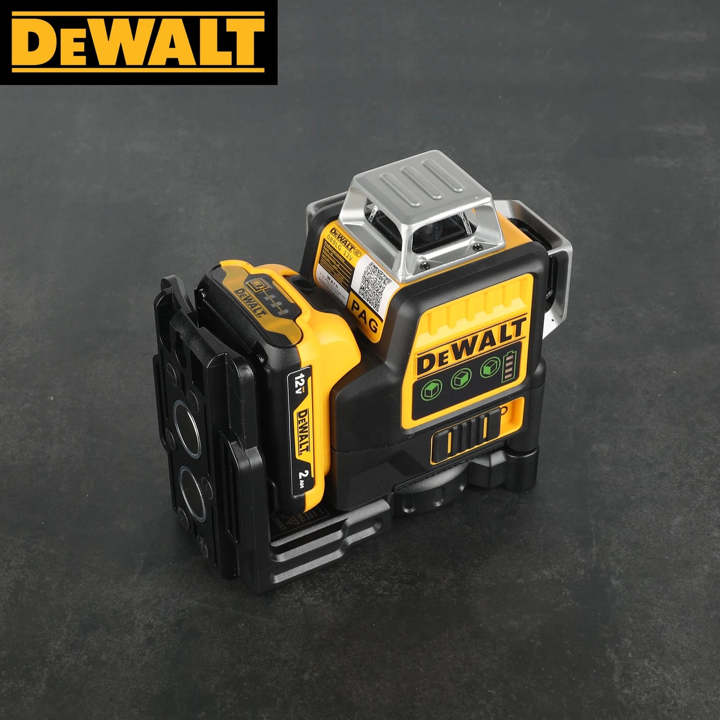 Dewalt DW089LG 3 Sides*360 Degree Vertical Lines Laser Level Horizontal 12V Lithium Battery Green Light Level Meter Outdoor