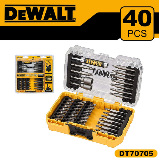 Dewalt DT70705 40 Piece Impact Screwdriver Bit Set With Tough Case Fits TStak Caddy Drill Driver Bits Set Accessories