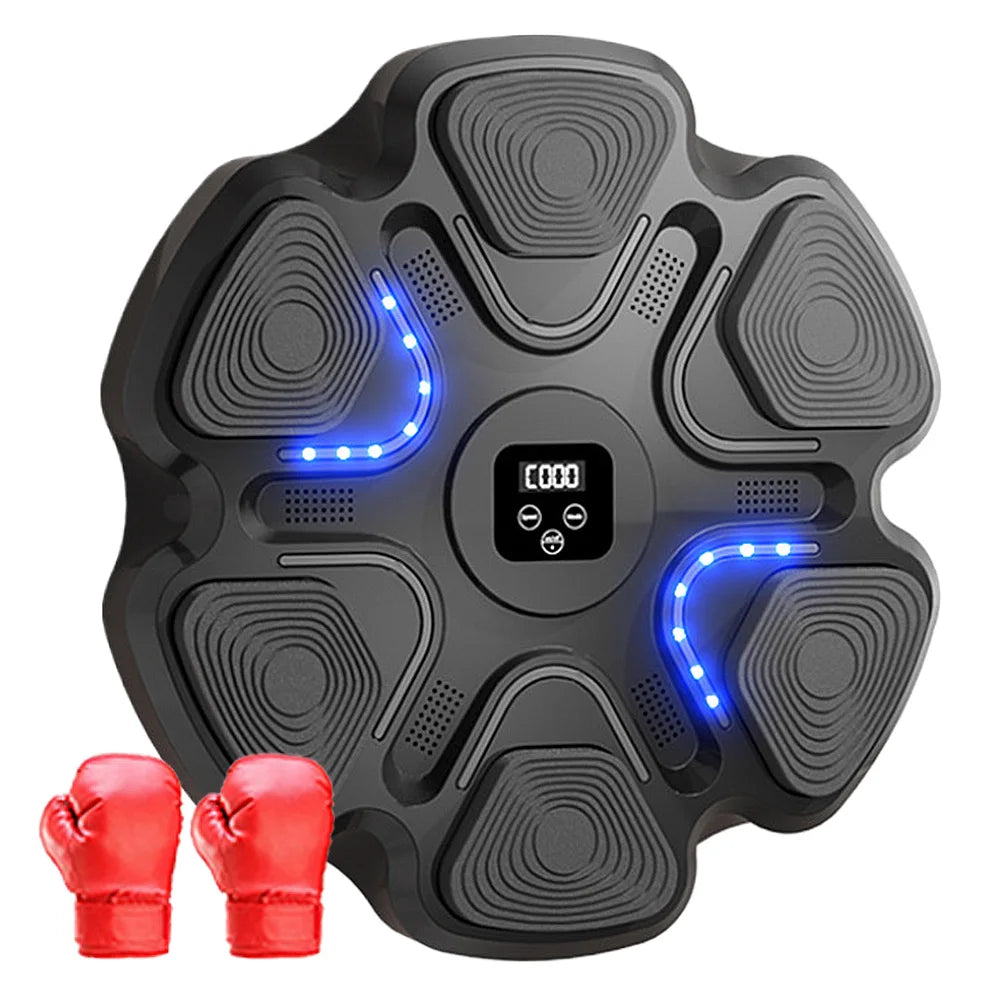 BT Smart Music Boxing Machine Adult/Children Sports Fitness Boxing Trainer Home Exercise Response Training Boxing Wall Target