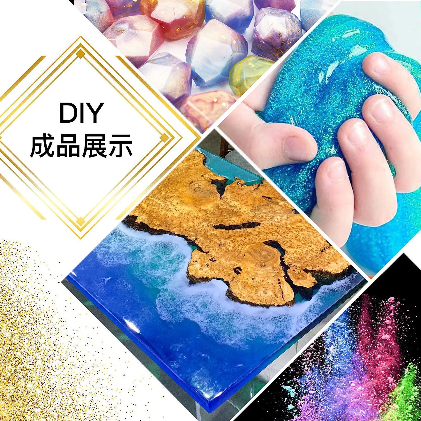 24-36Color Natural Mica Mineral Powder Epoxy Resin Pigment Dye Pearl Powder DIY Jewelry Crafts Soap Candle Making Colorant Resin