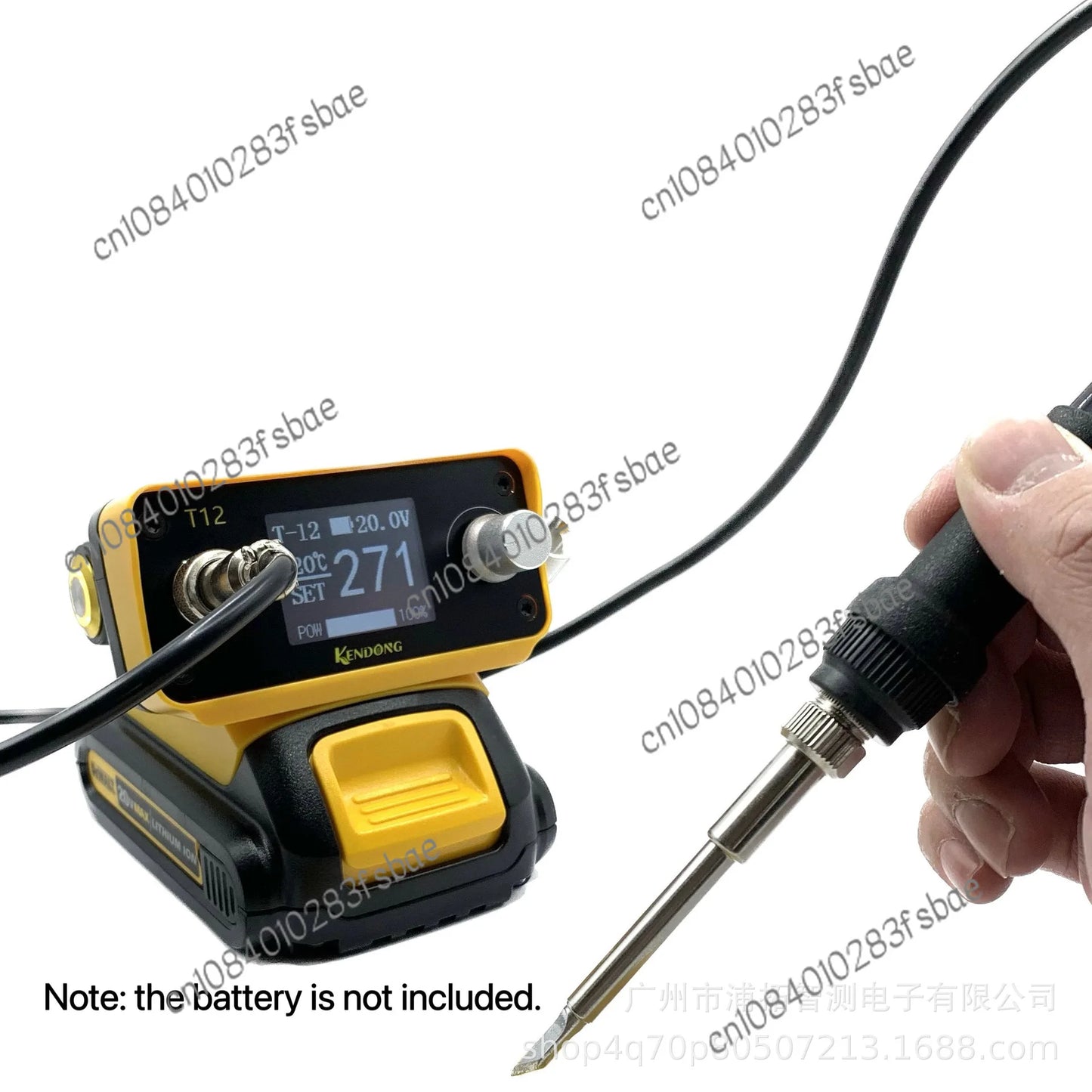 Applicable to Pts300d T12 Wireless Lithium Battery Soldering Station 70W Power Applicable to DeWalt Lithium Battery Welding