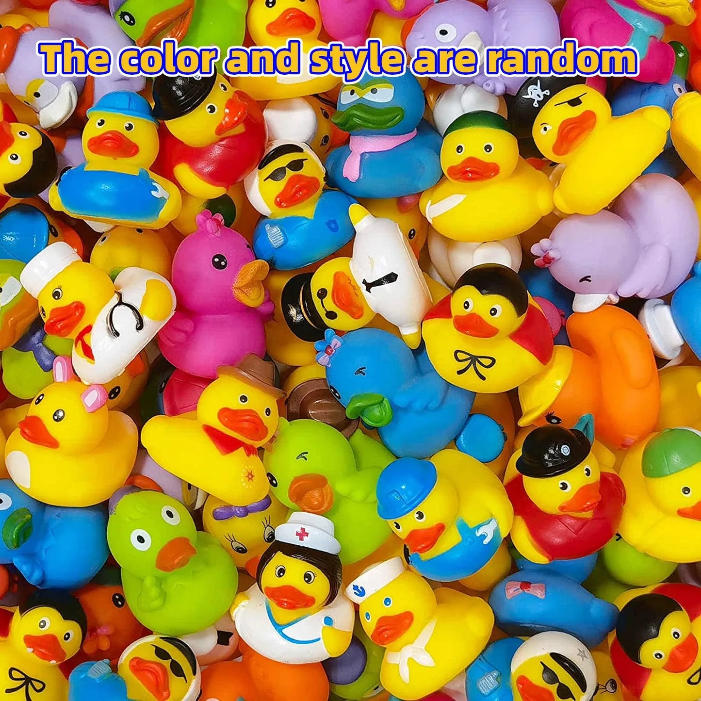 30-Pack Rubber Ducks in Bulk,Assortment Duckies for Jeep Ducking Floater Duck Bath Toys Party Favors