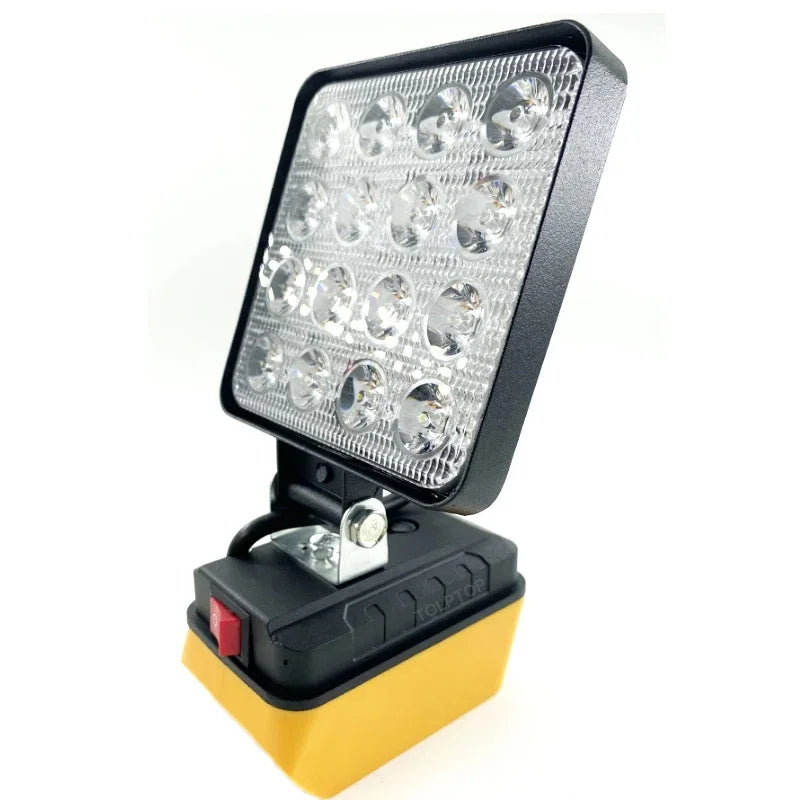 LED Work Light for Dewalt 18v 20V Lithium Battery Cordless Portable Flashlights Job Site Flood Light for Emergencies Camping