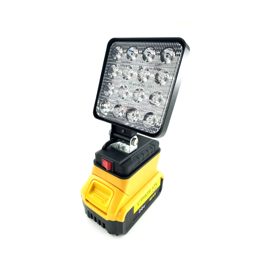 LED Work Light for Dewalt 18v 20V Lithium Battery Cordless Portable Flashlights Job Site Flood Light for Emergencies Camping