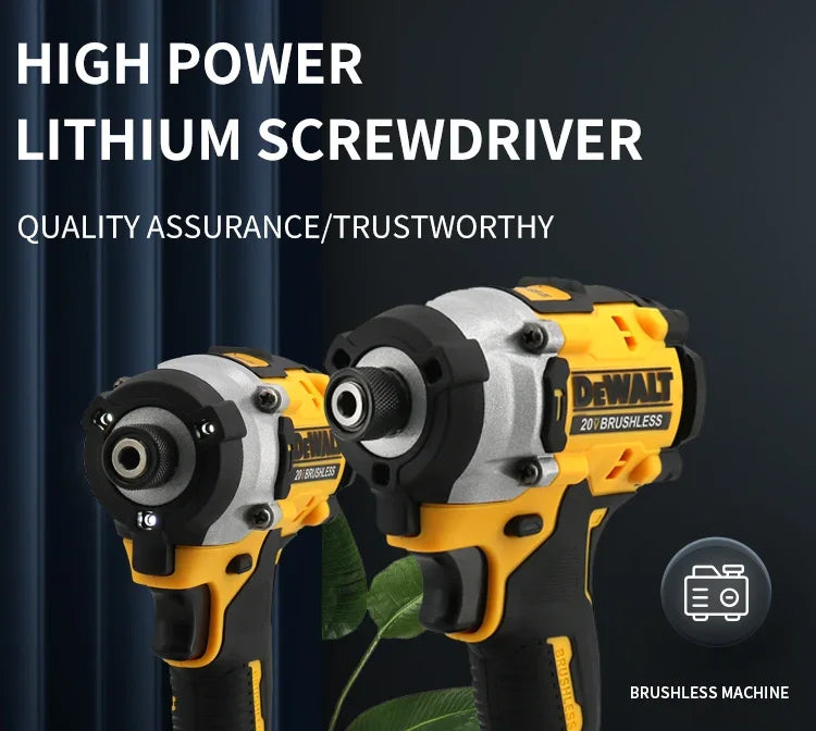 Dewalt DCF860 Cordless Compact Drill / Driver 20V Brushless Electric Drill Screwdriver Rechargeable Power Tools DCF850 Upgraded