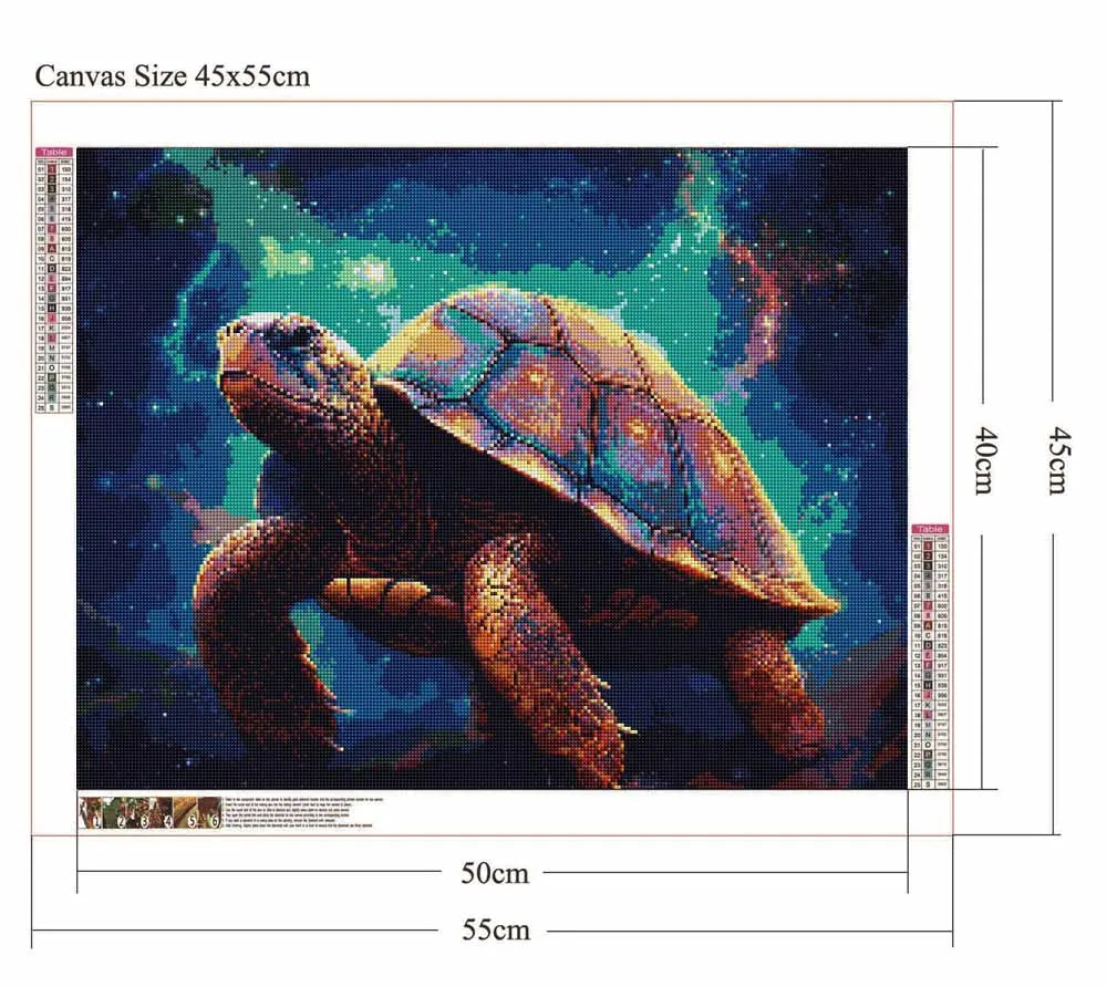 Animal Turtle Diamond Art Kits for Adult Beginners,Tortoise Diamond Painting Kits for Kids,Paint with Gem Art ,Decoration Gift