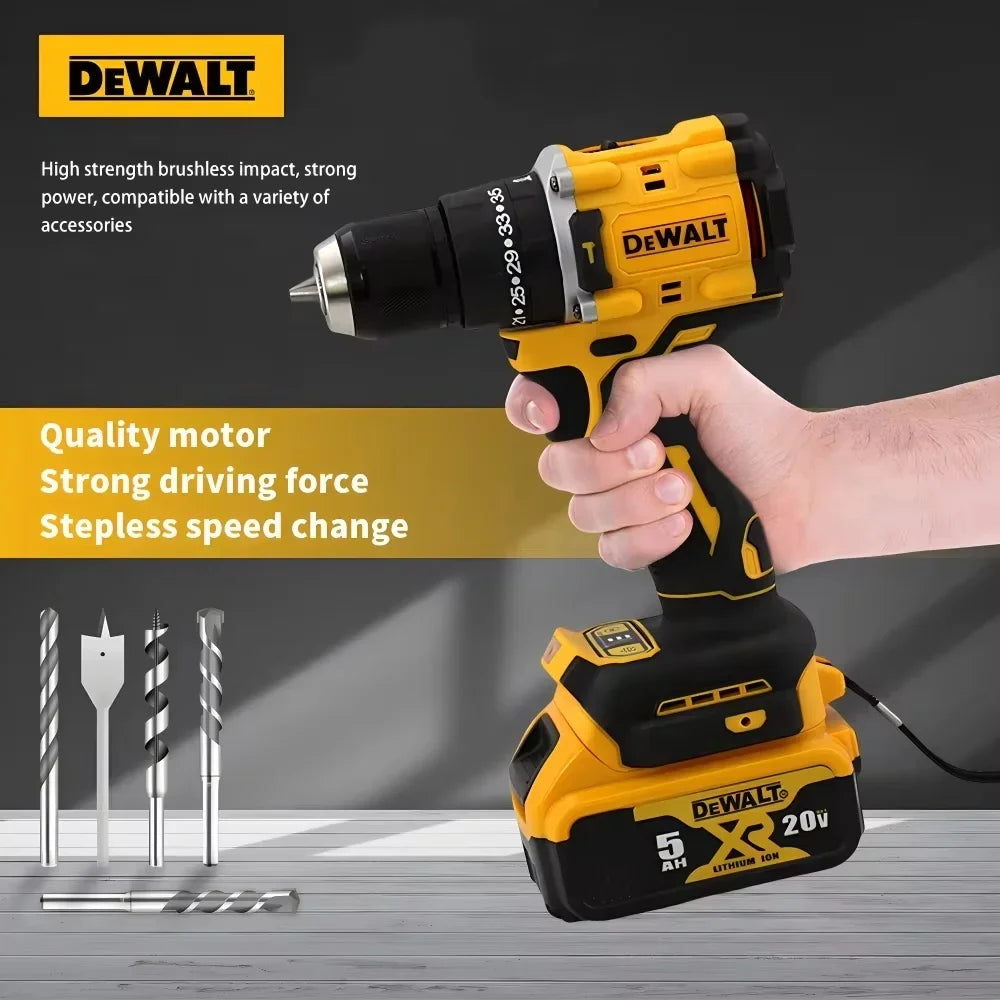 Dewalt DCD800 2000RPM Cordless Impact Drill 1/2 Inch Brushless Electric Screwdriver Lithium Electric Tool For Dewalt 20V Battery