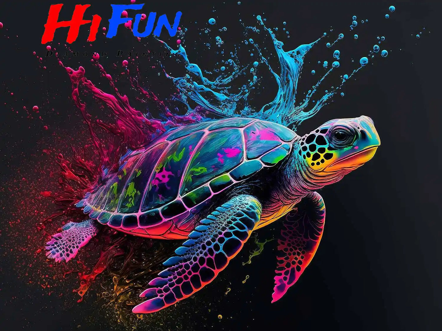 Sea Turtle DIY Diamond Painting Fantasy Tortoise Animal Cross Stitch Kit Full Diamond Square Embroidery Mosaic Art Decor Gifts