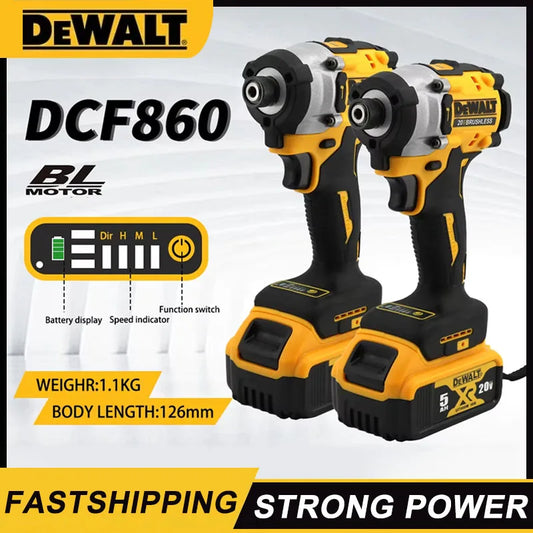 Dewalt DCF860 Cordless Compact Drill / Driver 20V Brushless Electric Drill Screwdriver Rechargeable Power Tools DCF850 Upgraded