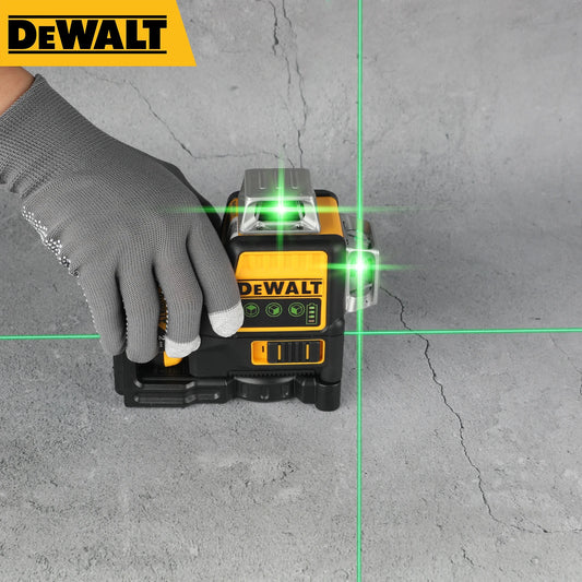 Dewalt DW089LG 3 Sides*360 Degree Vertical 12 Lines Laser Level Horizontal Green Light Level Meter Outdoor